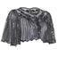 Mantello da flapper con paillettes e perline con scialle anni '20